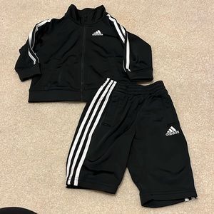 Adidas, Two piece warm ups, 9mos., no stains or signs of wear